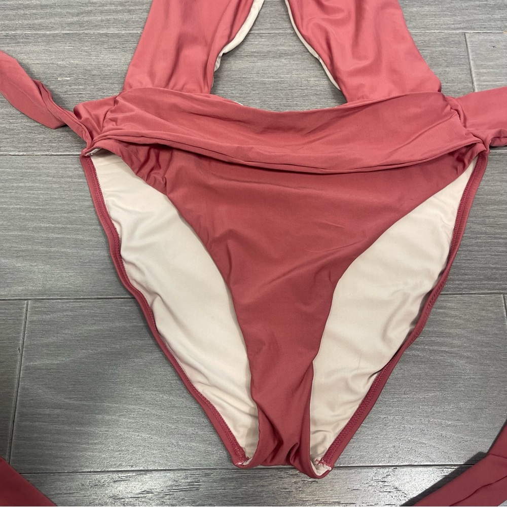 PQ x REVOLVE Alex One Piece Swimsuit in Henna L Large  Bikini Beach Pool Coastal - Picture 7 of 12